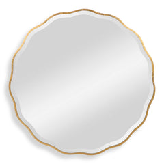 Aneta Gold Round Mirror