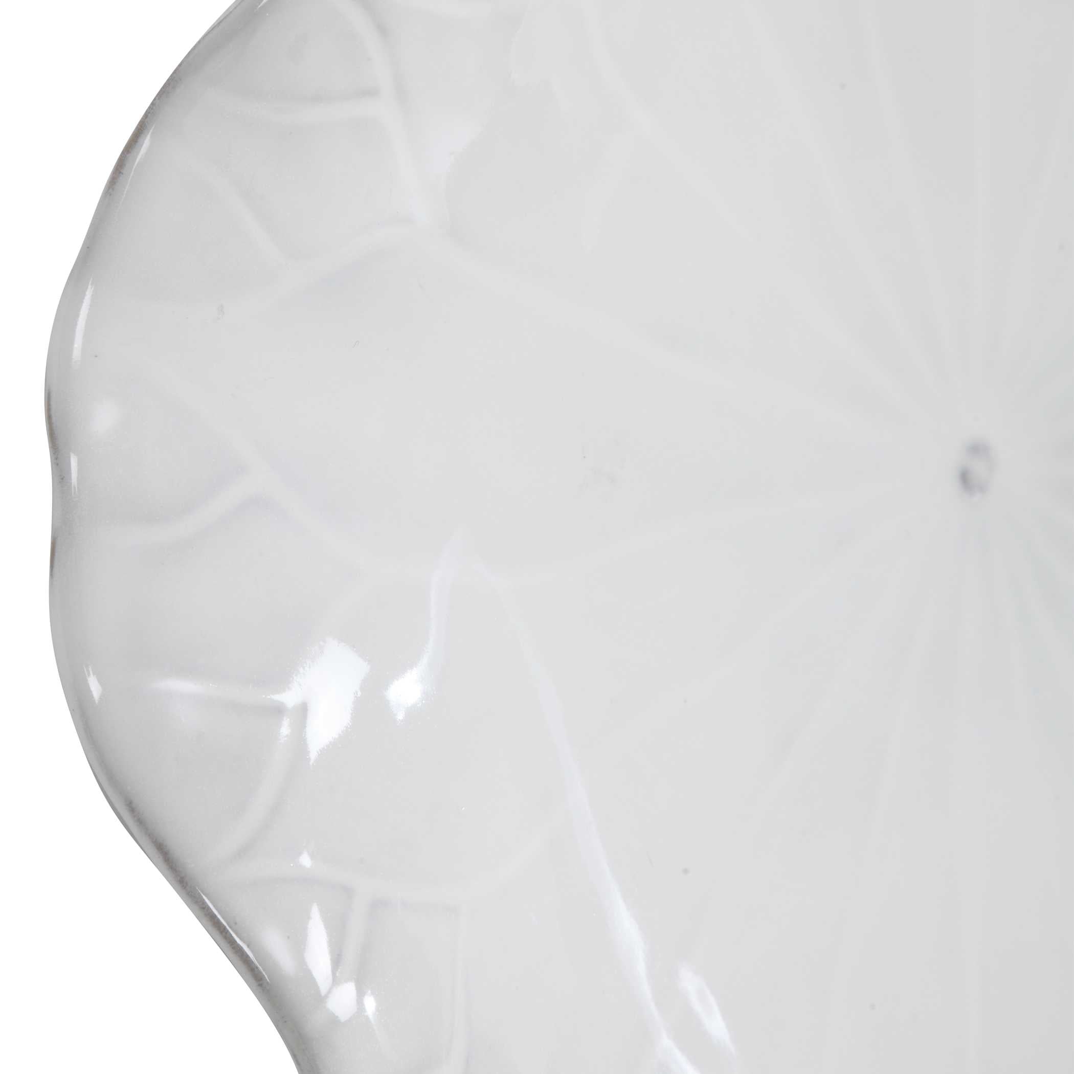 Abella Ceramic Wall Decor Set/3 White