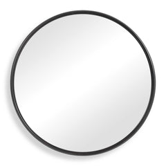 Belham Round Iron Mirror