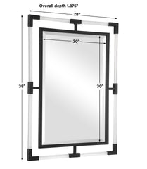 Balkan Black Iron Mirror