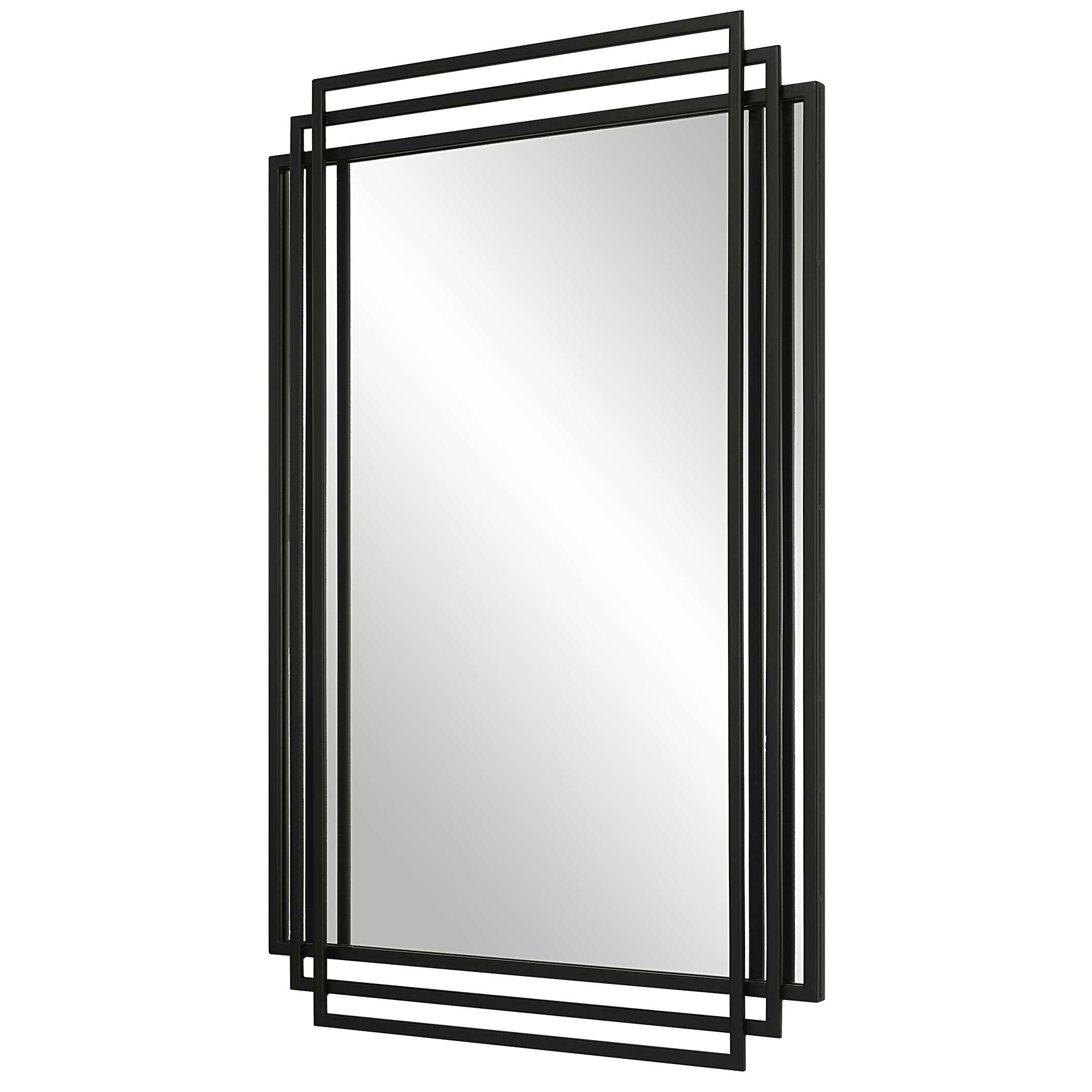 Amherst Black Iron Mirror