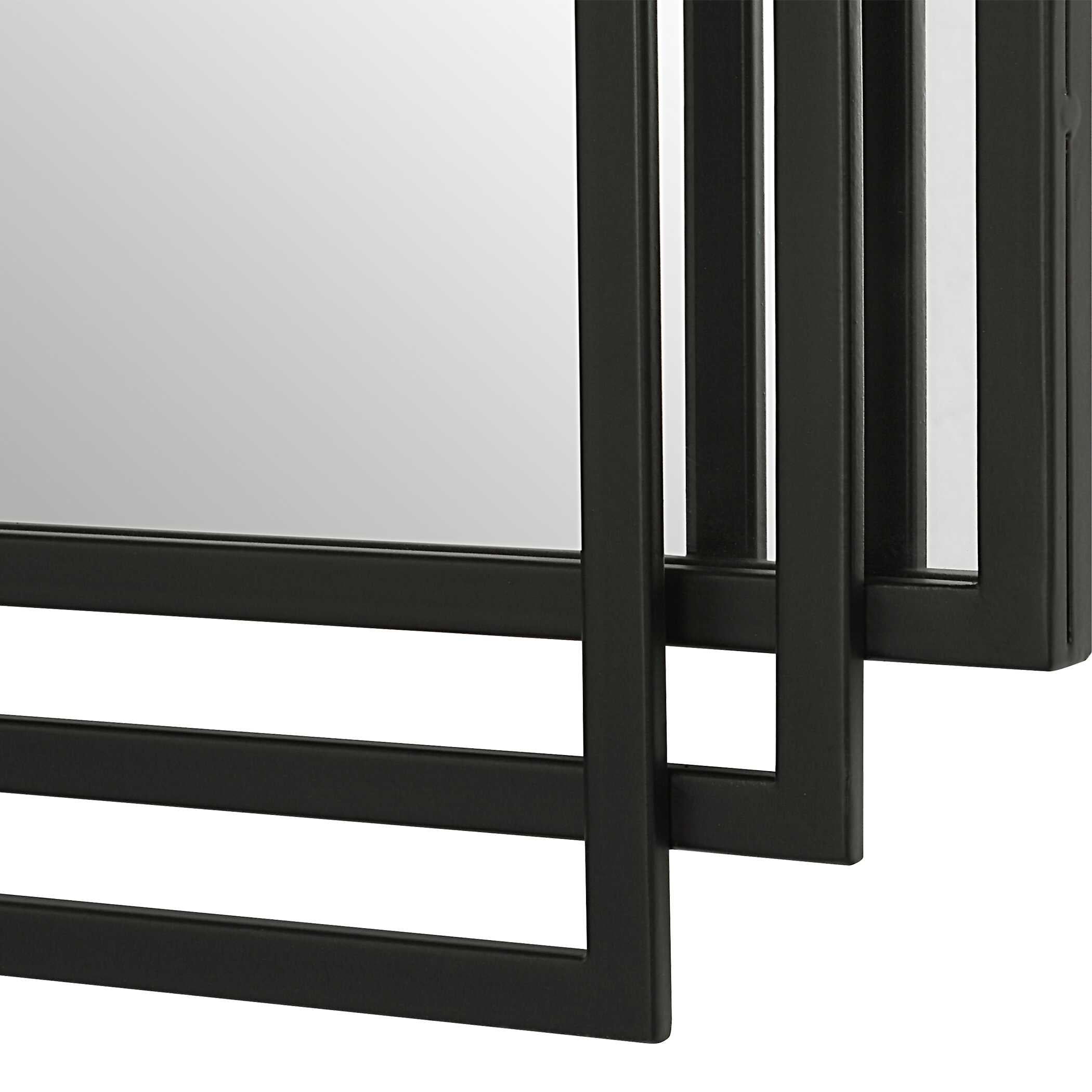 Amherst Black Iron Mirror