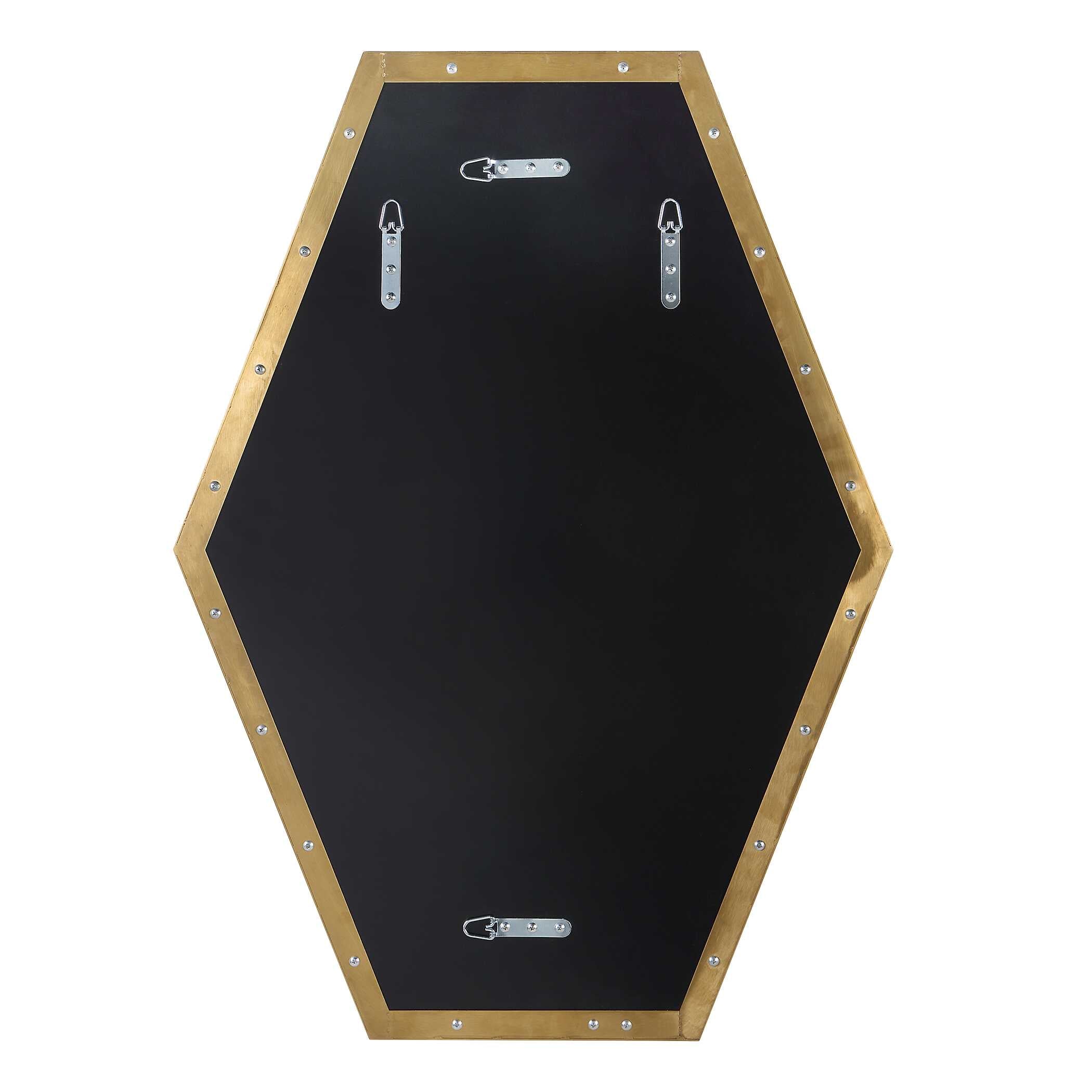 Ankara Brass Hexagon Mirror