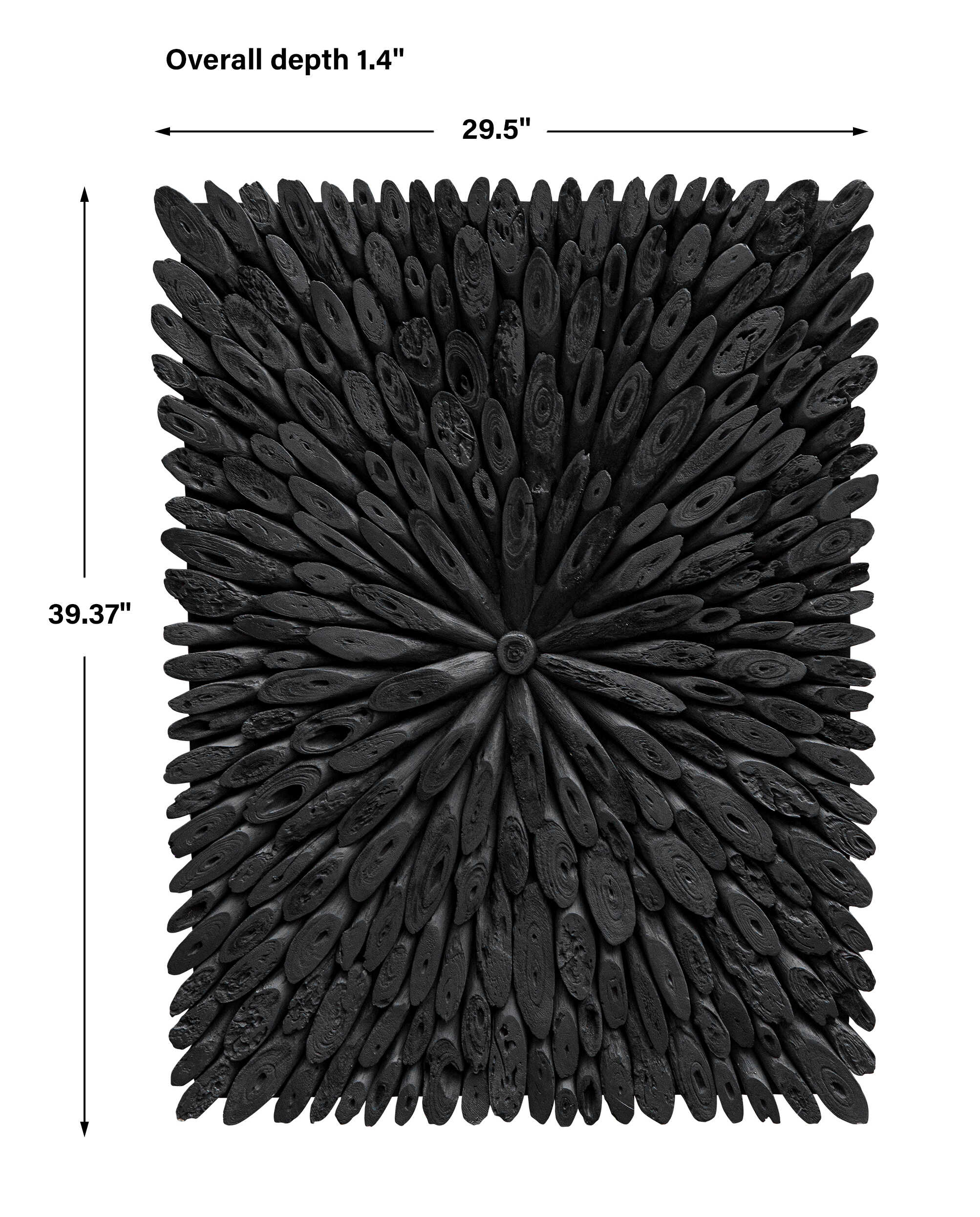 Bahama Black Wood Wall Decor