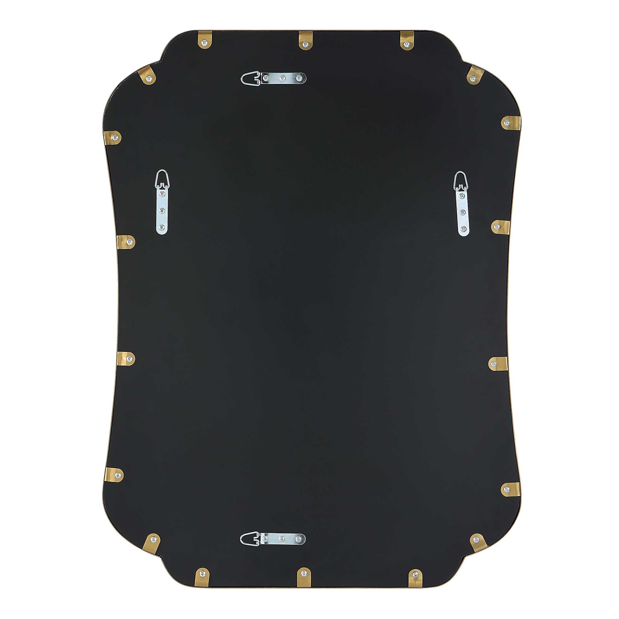 Athena Brushed Brass Mirror