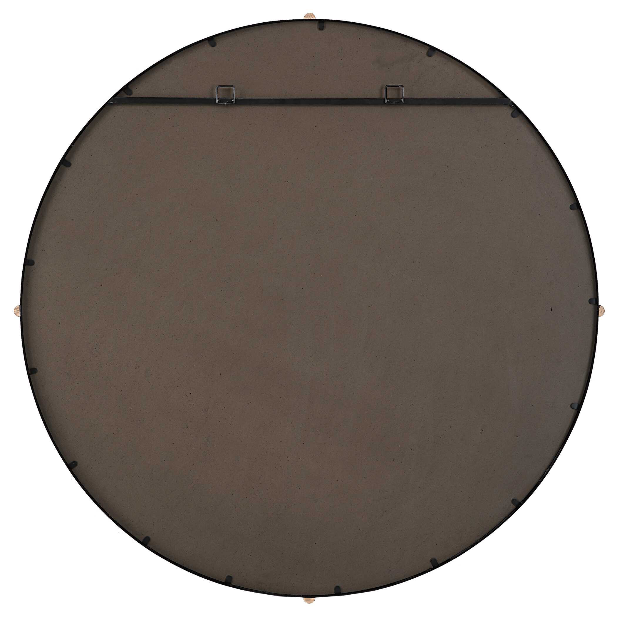 Bonded Round Black Mirror