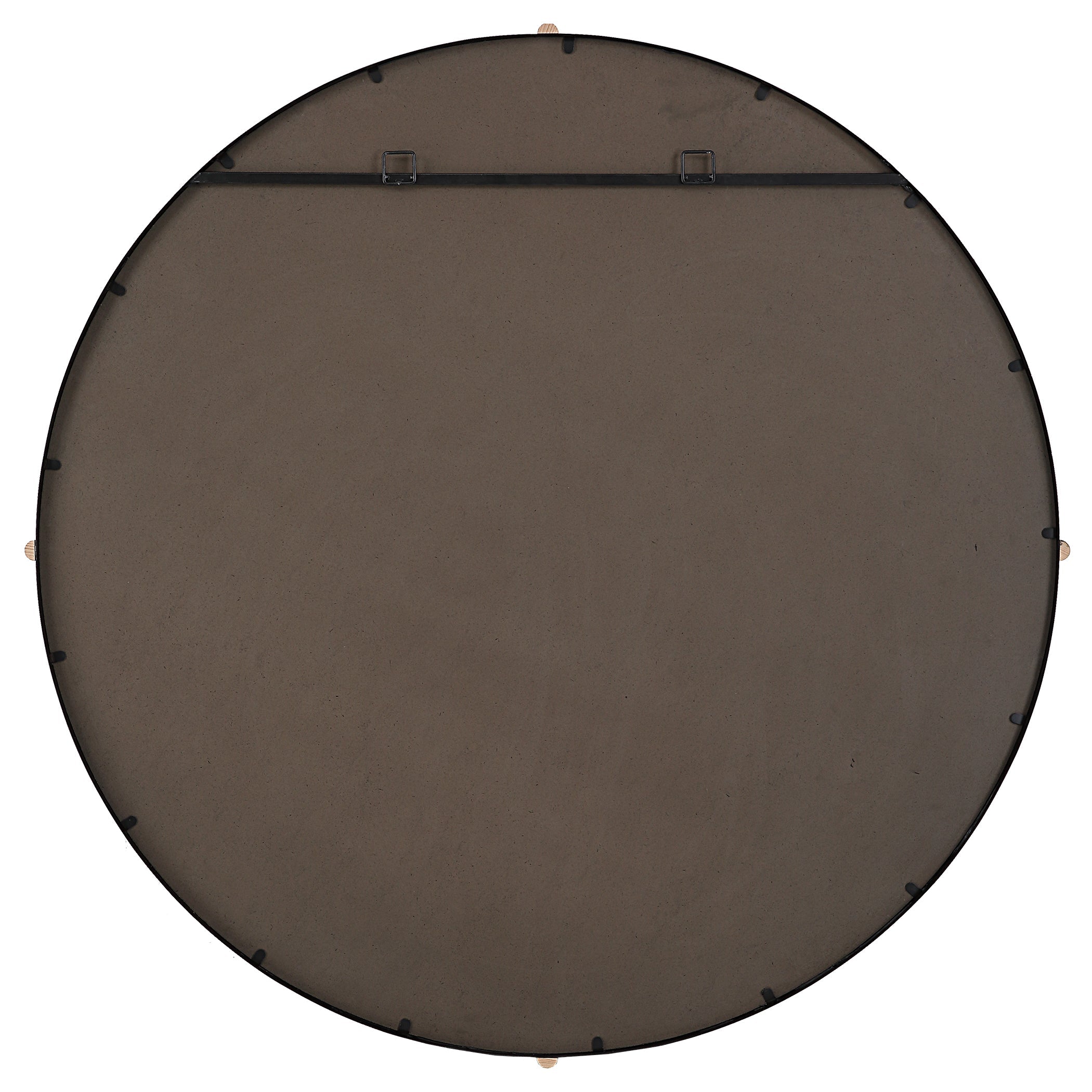 Bonded Round Black Mirror