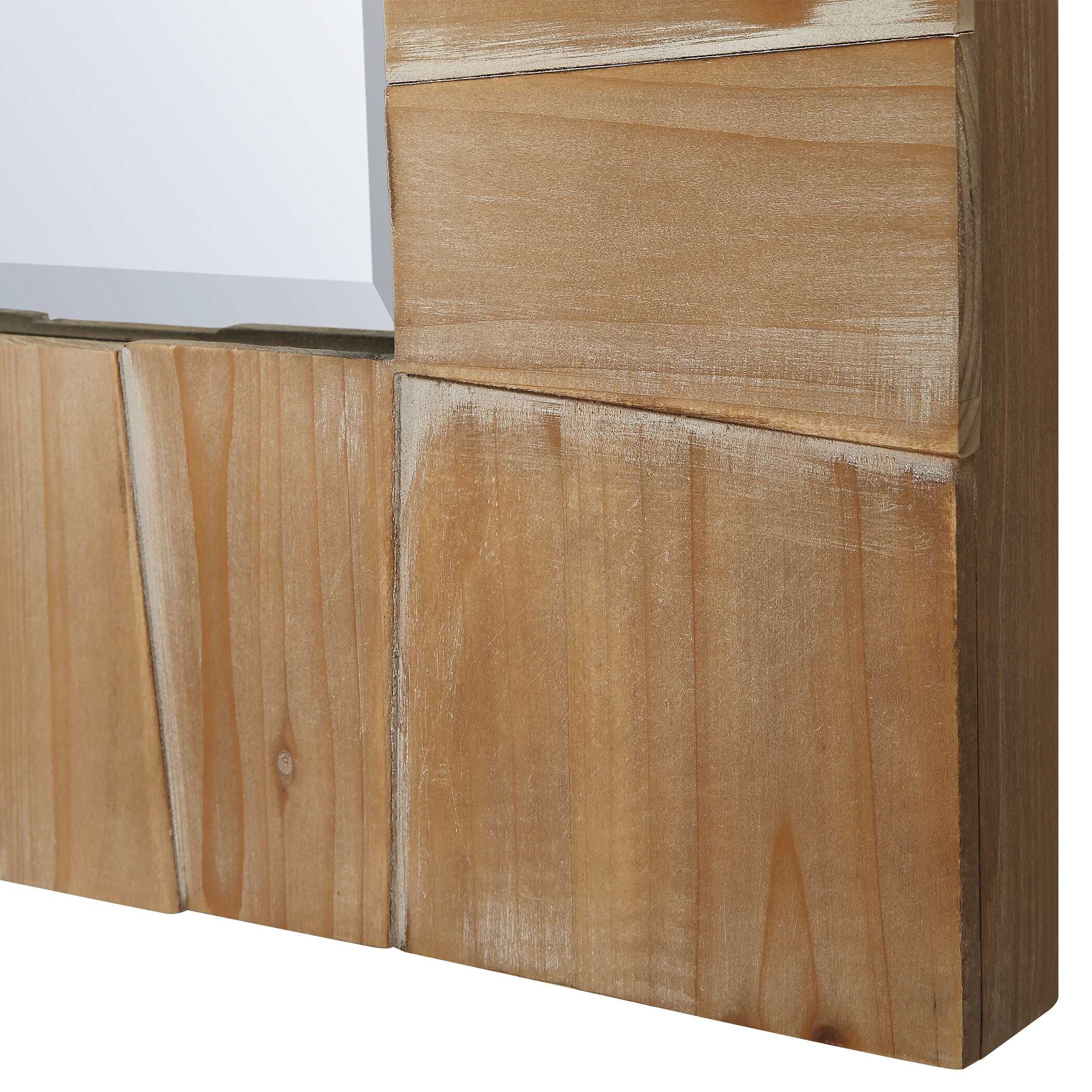 Ayanna Gray Washed Wood Mirror
