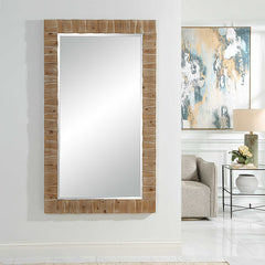 Ayanna Gray Washed Wood Mirror