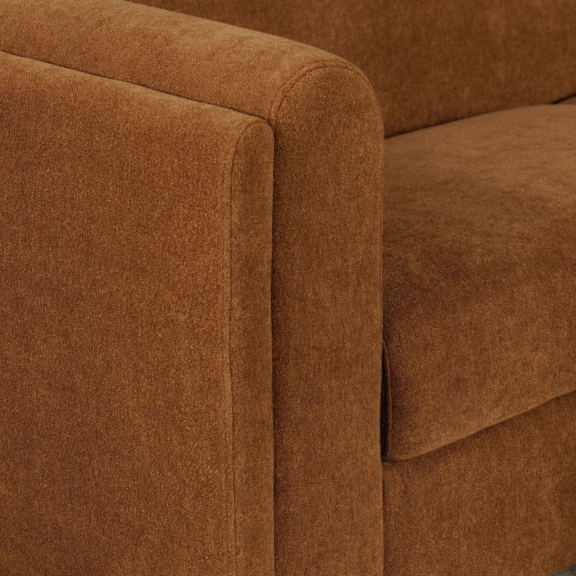 Alora Sofa Fabric Ochre Brown