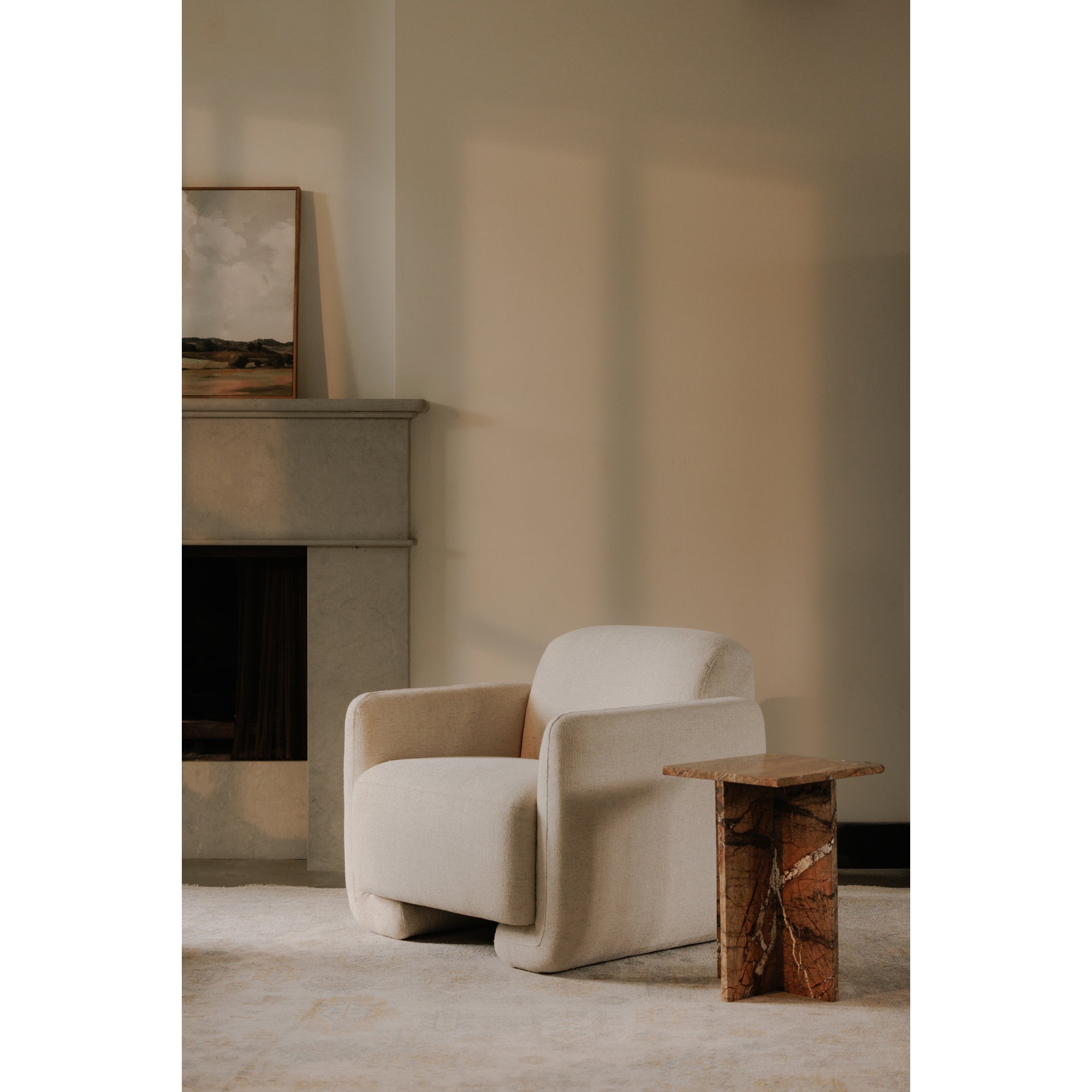 Blair Accent Table Golden Forest Marble