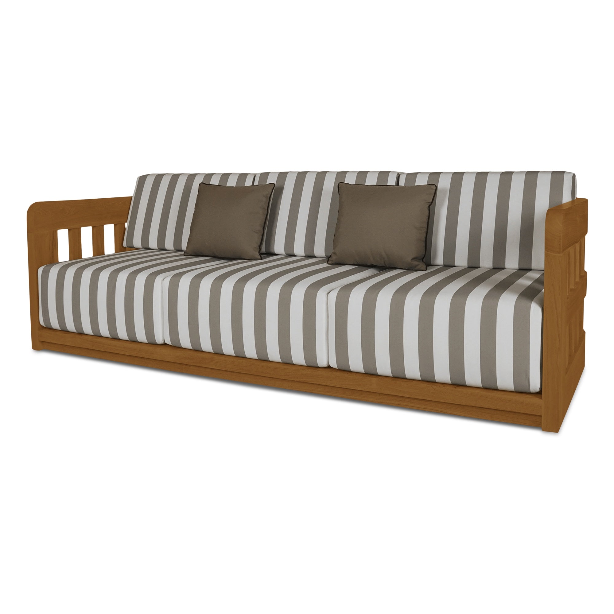 Adelaide Outdoor Sofa Brown Stripe