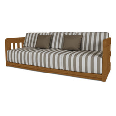 Adelaide Outdoor Sofa Brown Stripe