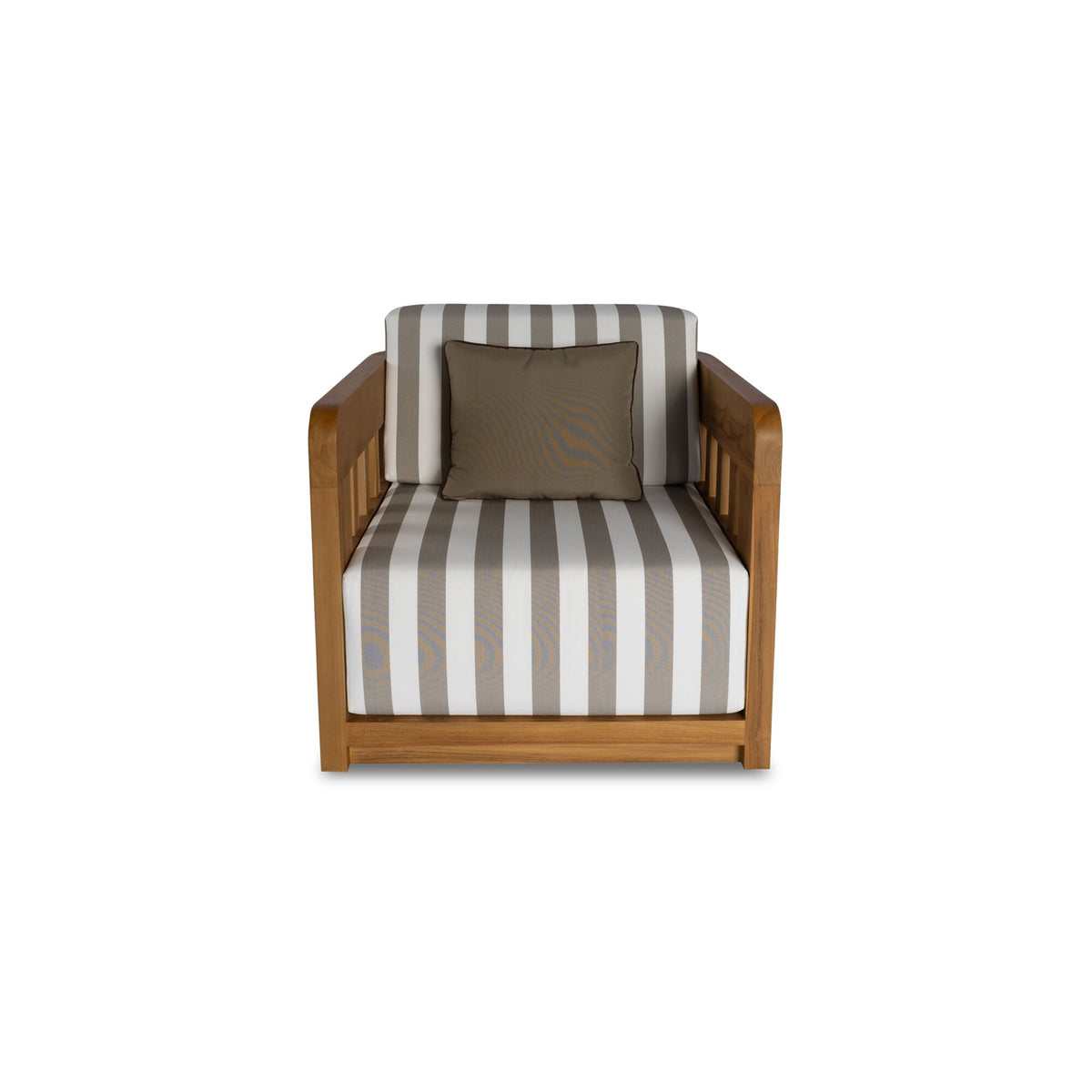 Adelaide Outdoor Accent Chair Brown Stripe
