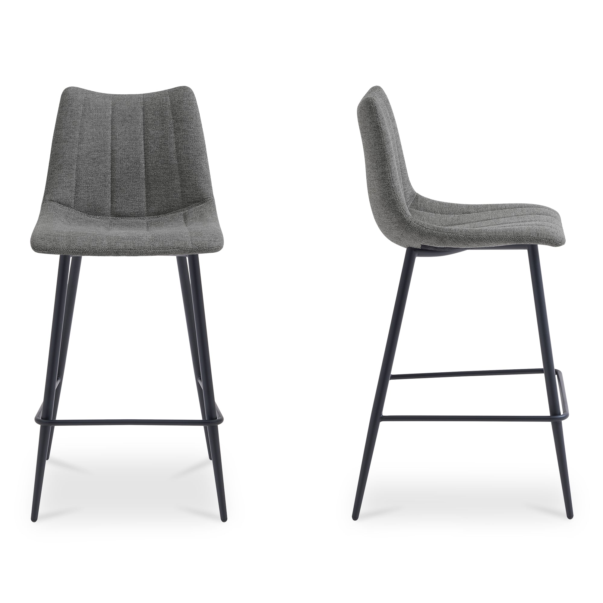 Alibi Counter Stool Dark Grey-Set of Two