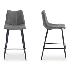 Alibi Counter Stool Dark Grey-Set of Two