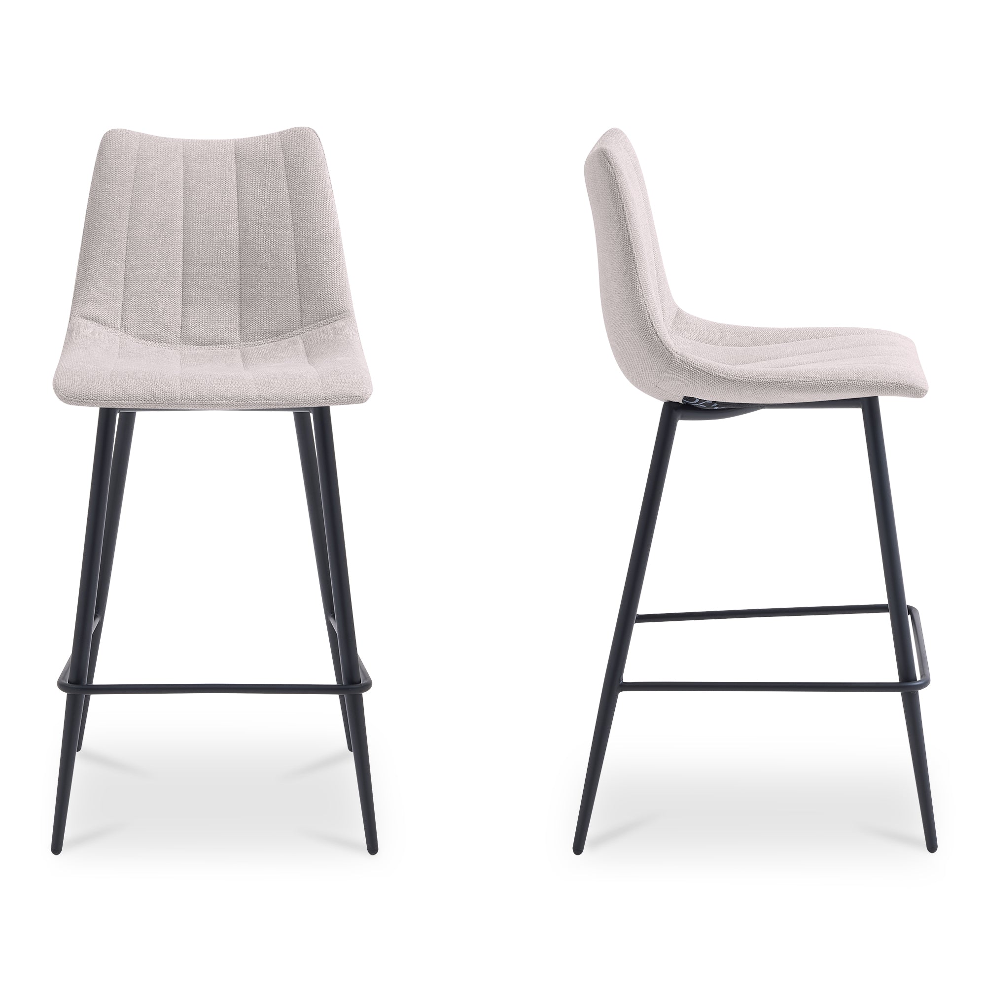 Alibi Counter Stool Beige-Set of Two
