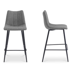 Alibi Bar Stool Dark Grey-Set of Two