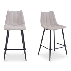 Alibi Bar Stool Beige-Set of Two