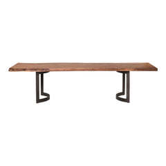Bent Dining Table Large Brown