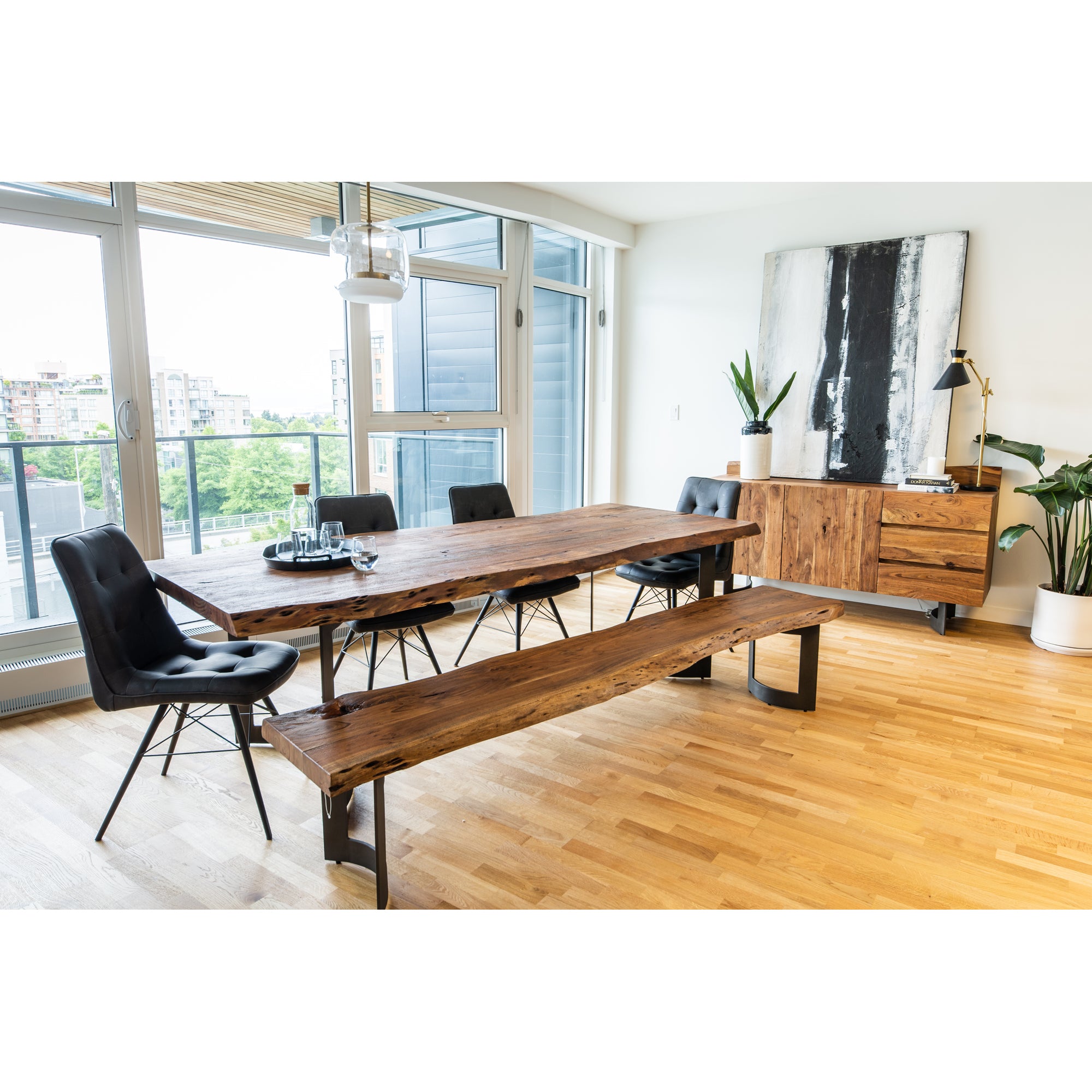Bent Bench Small Brown
