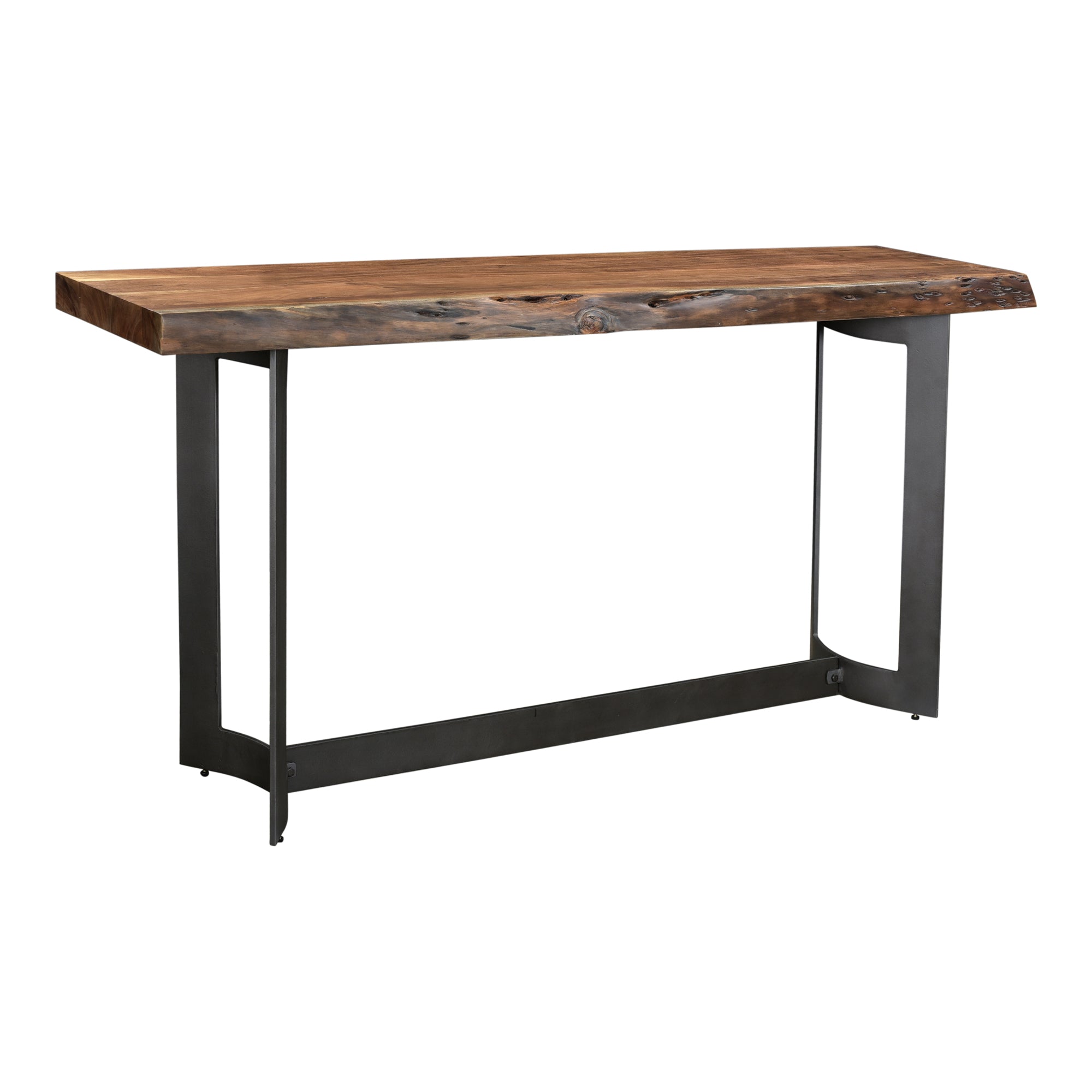 Bent Console Table Brown