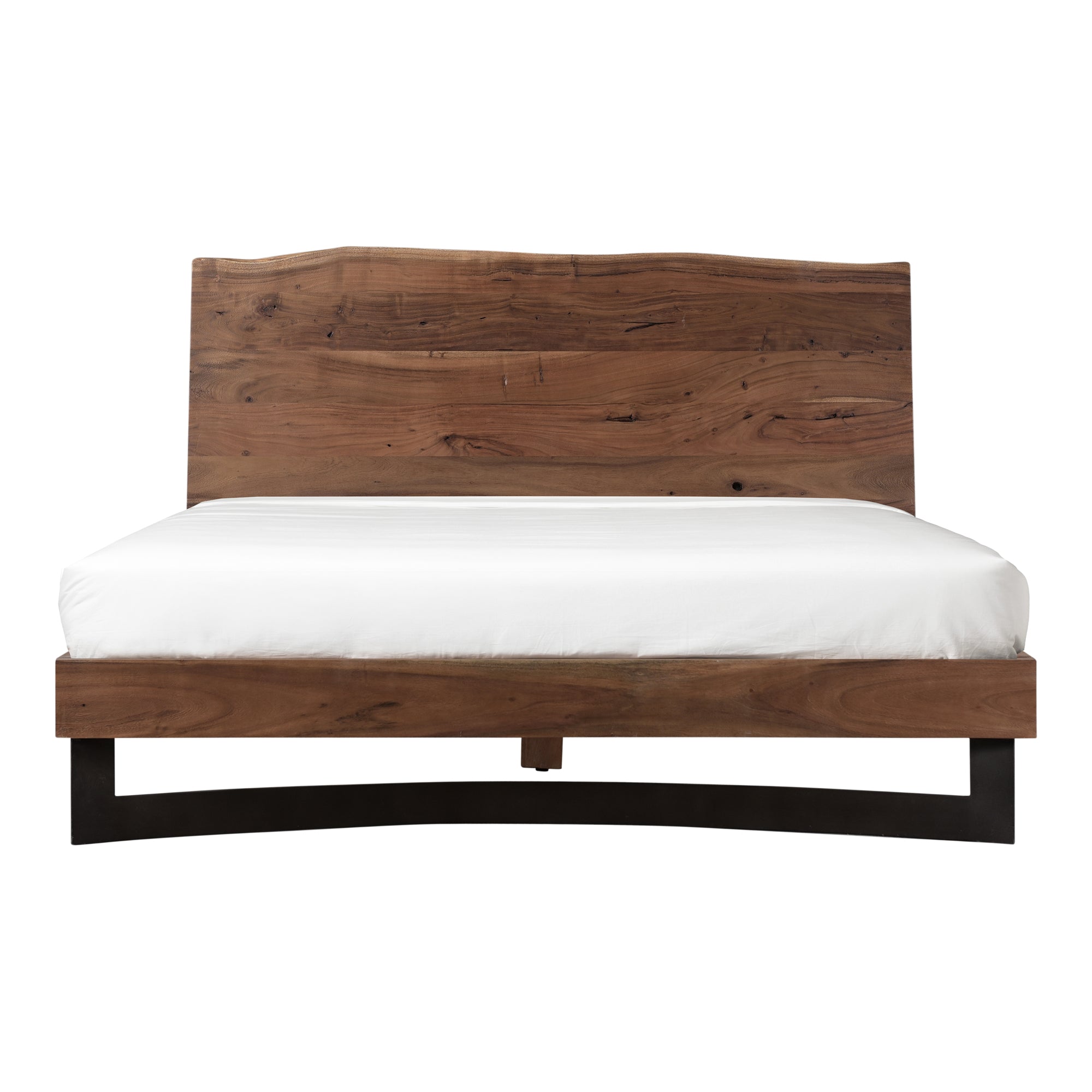 Bent Queen Size Bed Brown