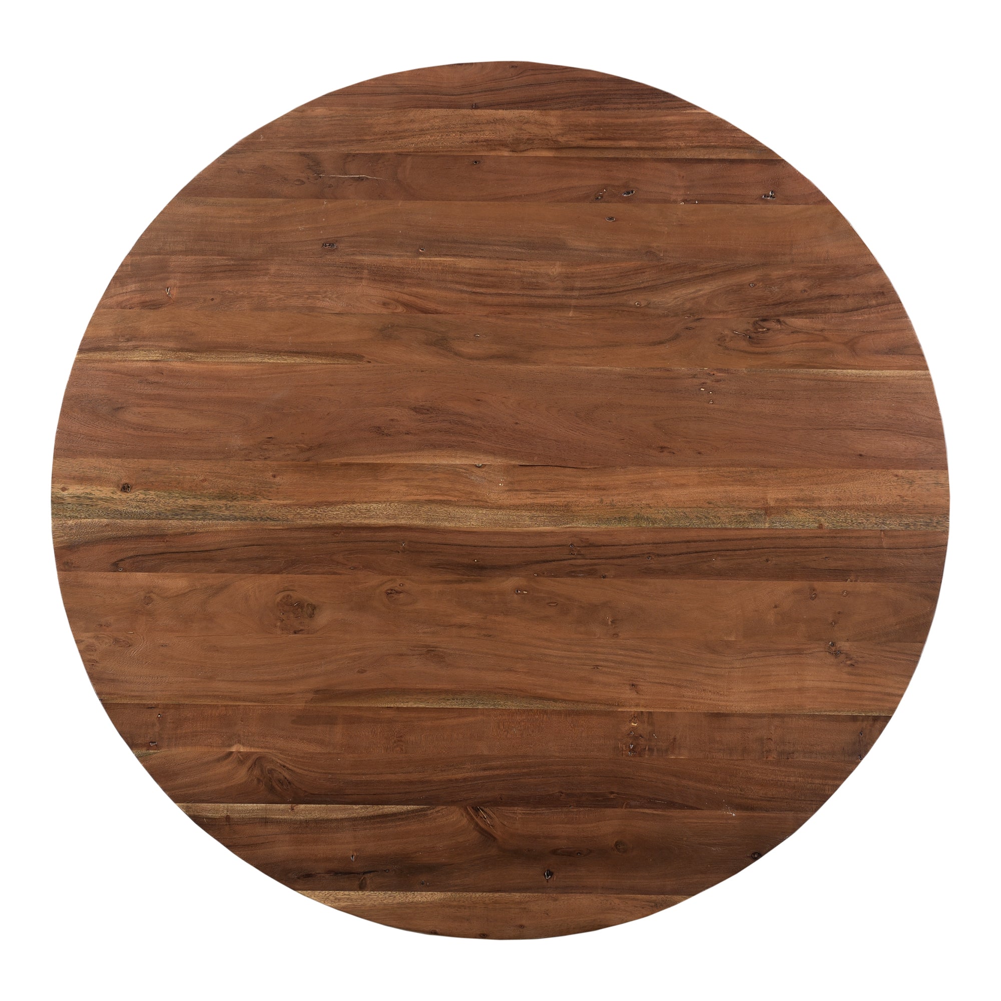 Bent Round Dining Table 54In Brown